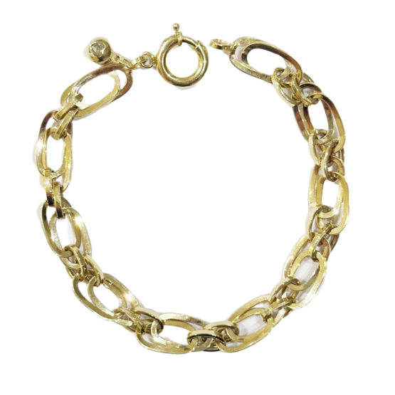 Armband Doppel Glieder 585 Gold