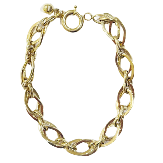 Armband Doppel Ovale Glieder 585er Gold