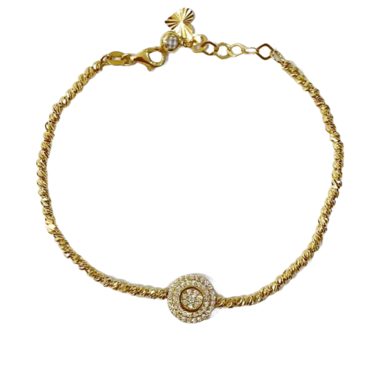 Armband mit Goldkugeln 585 Gold