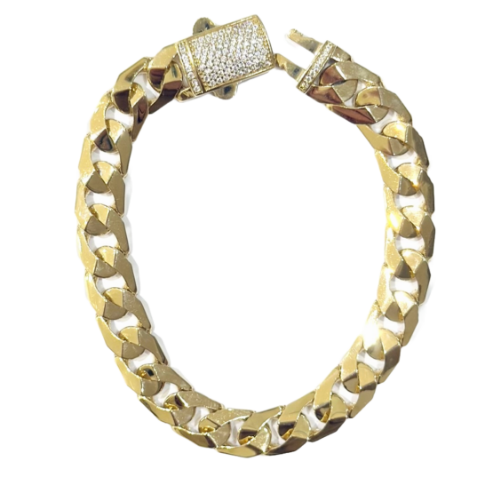 Cuban Link Armband 8,6mm 585 Gold