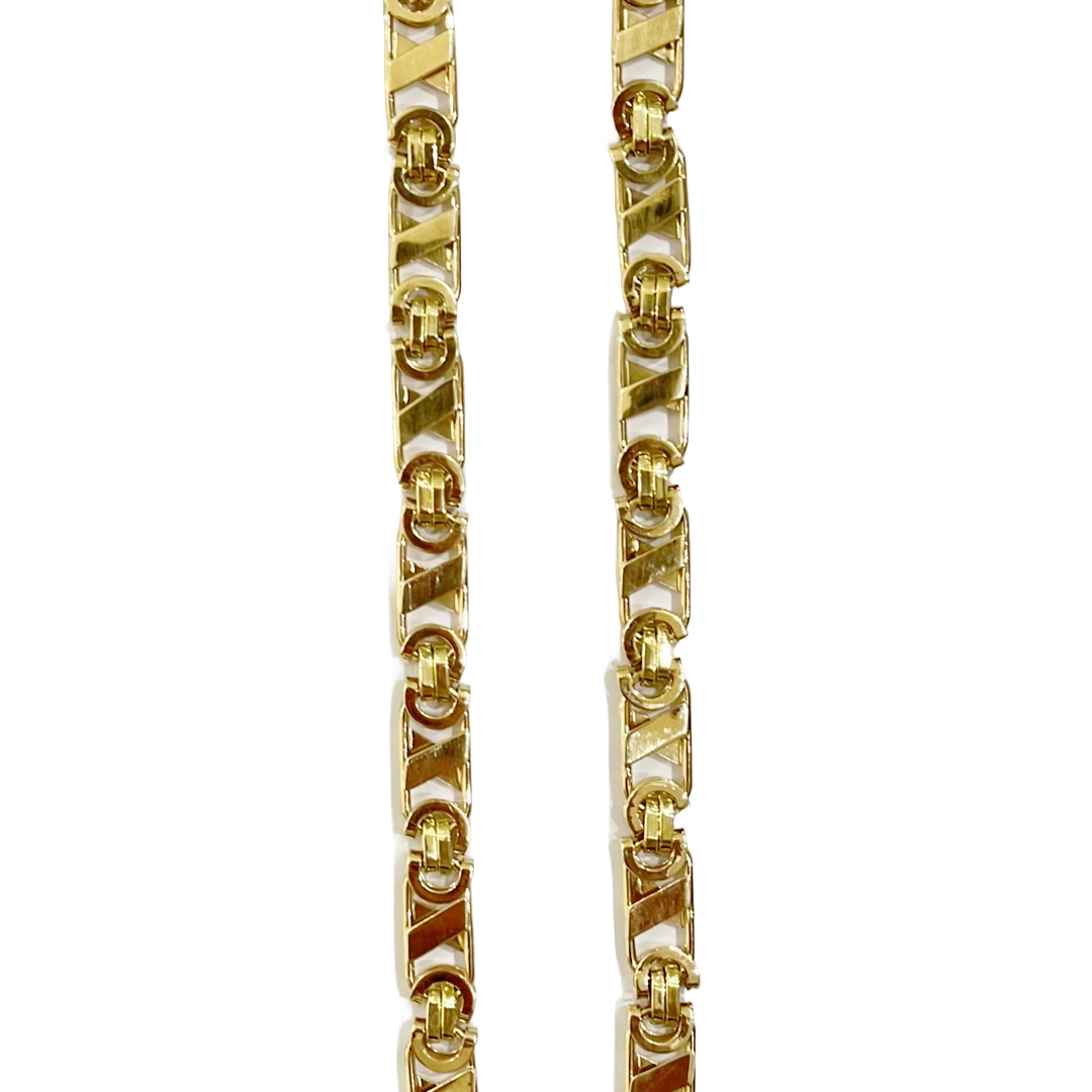 Flache Halskette 6,6 mm 585er Gold_1