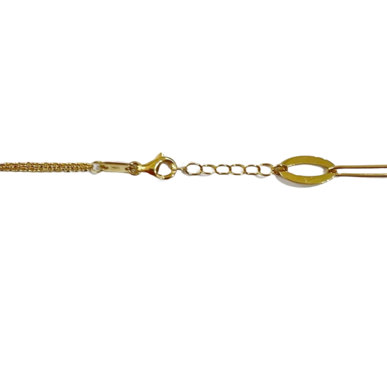 Halskette mit ovale Glieder 585 Gold 2