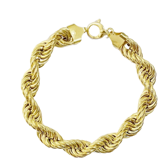 Kordelarmband 11mm Gold 585 1