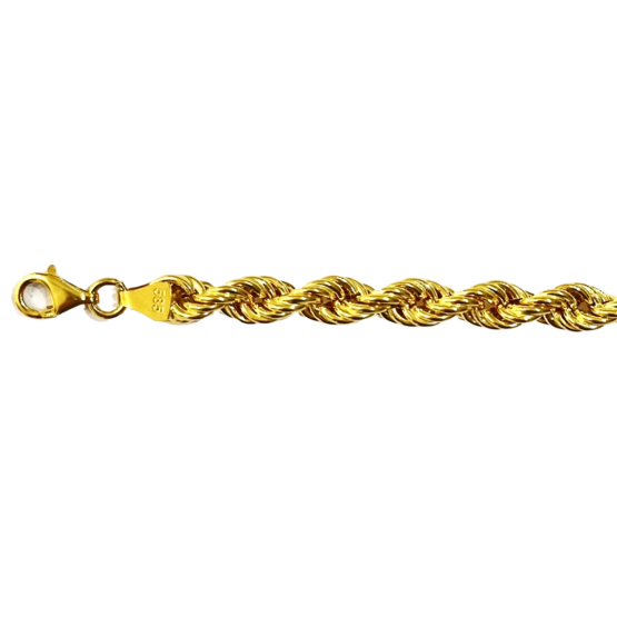 Kordelarmband 6,5 mm Gold 585 – Bild 2